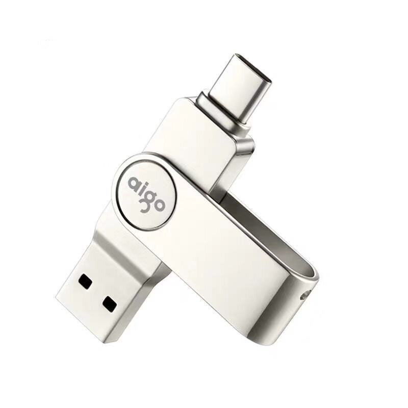 Aigo U356 256GB USB Flash Drive Type-C & USB3.1 Dual Metaal Interface Hoge Snelheid Pendrive Mini Draagbare Geheugen U S Top Merken Winkel